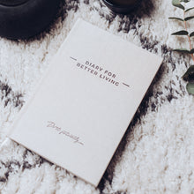 Naložite sliko v pregledovalnik galerije, Dnevnik s črnim napisom